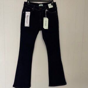 Sky Dark Blue Boot Cut Jeans